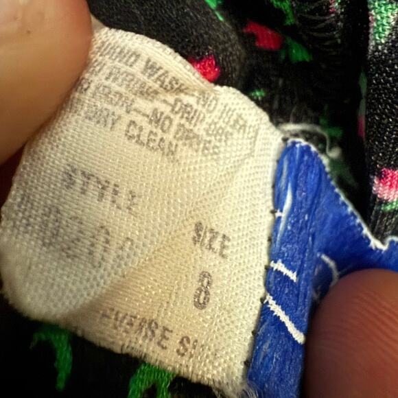 Vintage 60s SANDCASTLE One Piece Floral Swimsuit Suit - Picture 10 of 12